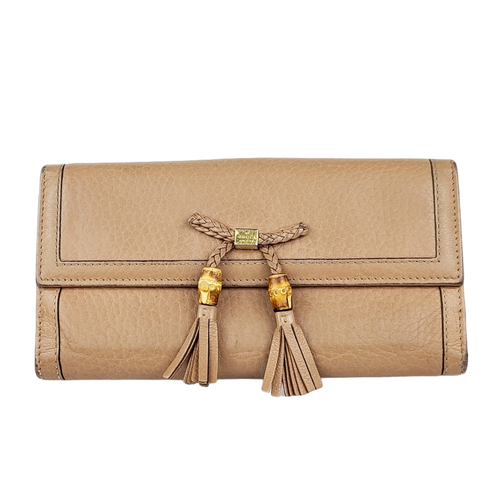 Gucci Continental Neutral Leather Wallet
